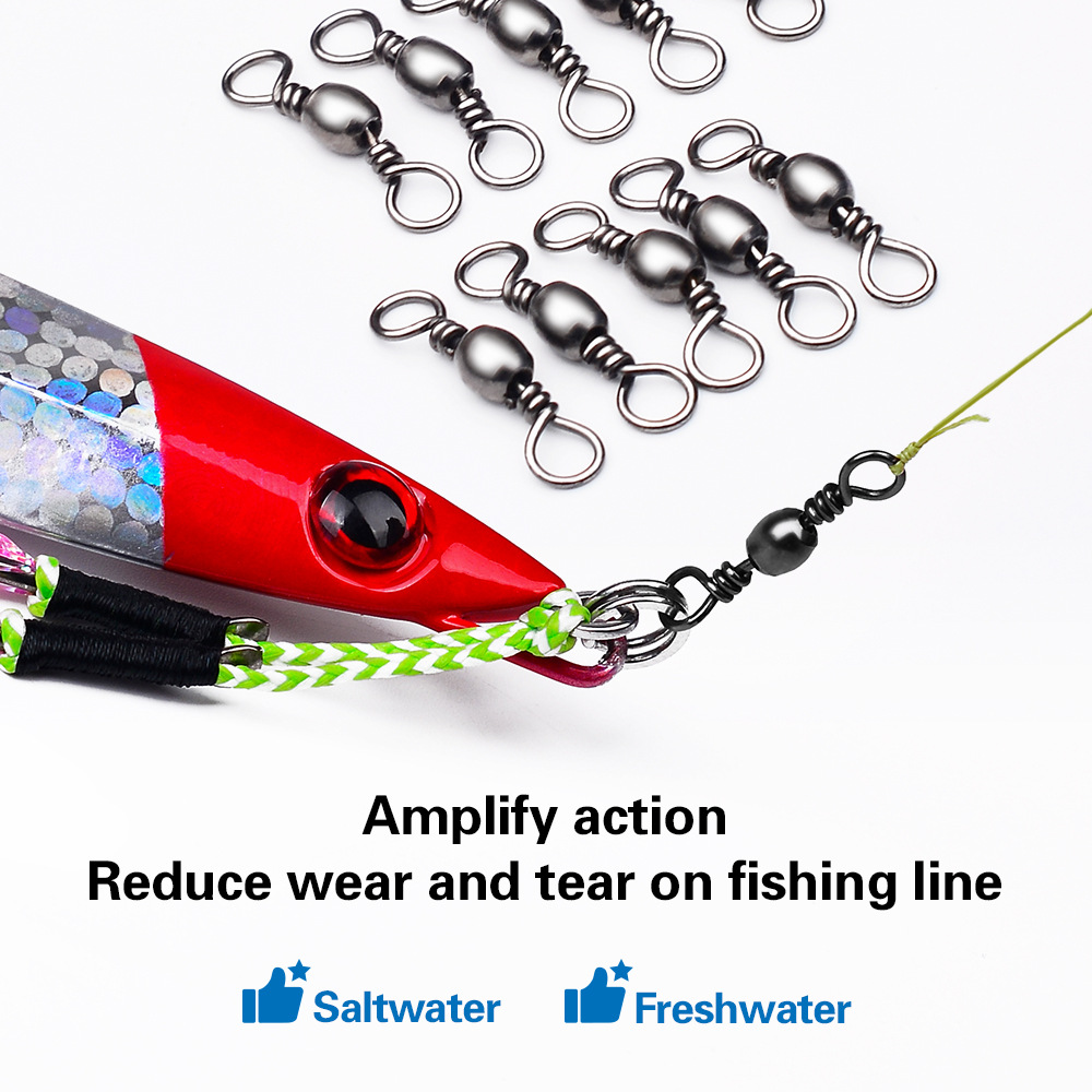 100Pcs Fishing Swivels Connect - đánh giá và giá Saltwater Line