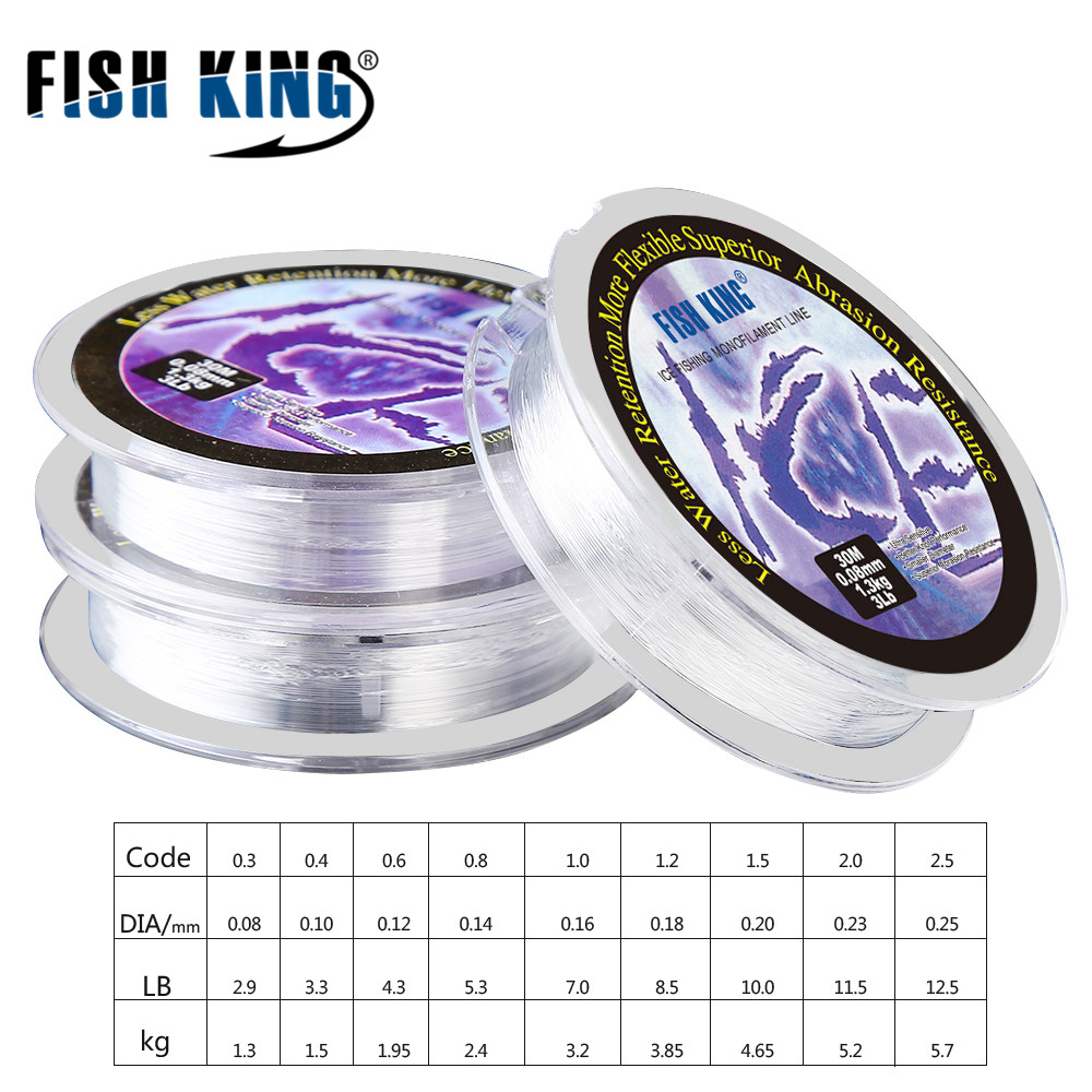 Cá Vua Nylon Băng Cực 30 Dây C - đánh giá và giá Ice Fishing Line