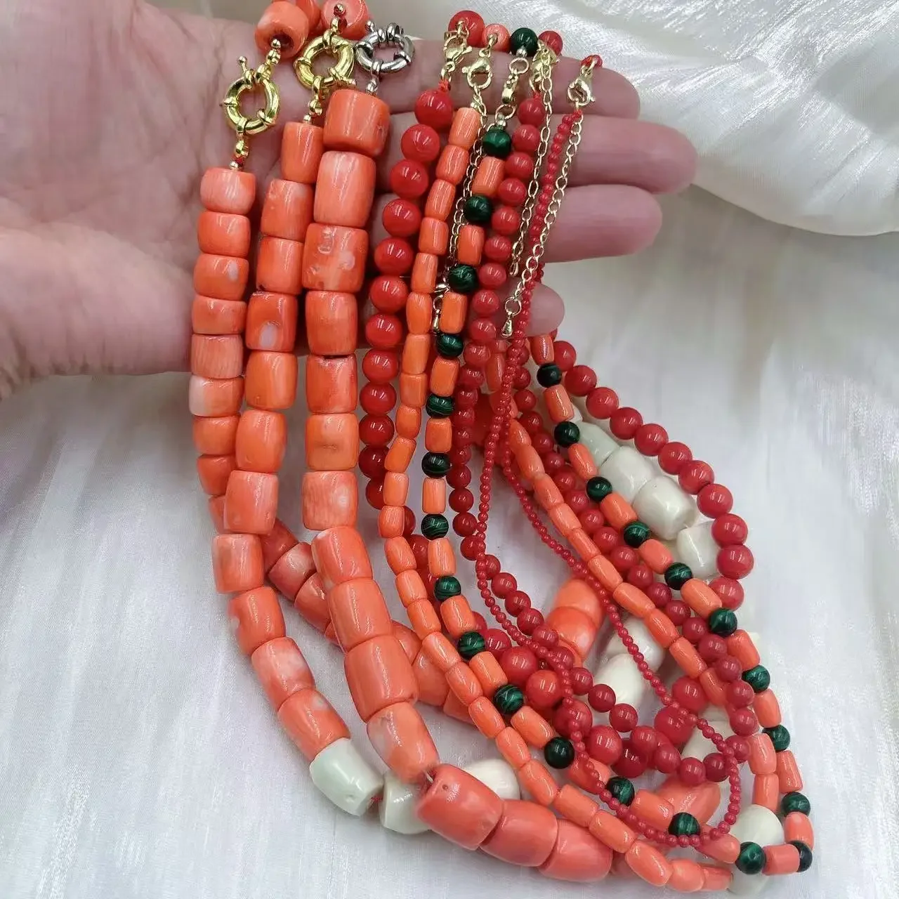 Orange Red Vintage Round Natur - đánh giá và giá Freshwater Line